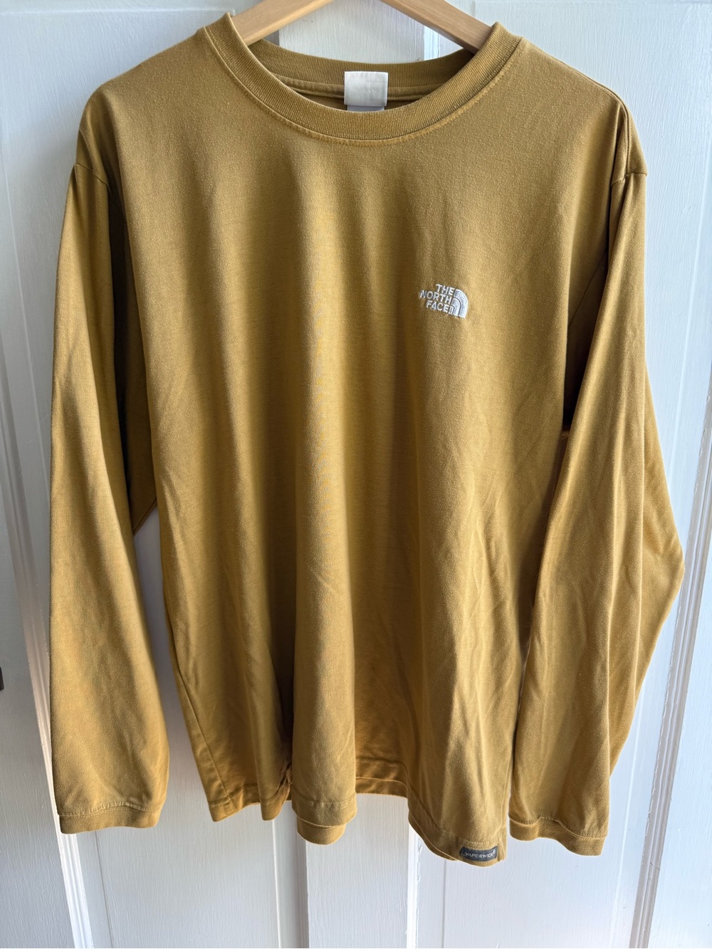 The North Face Long Sleeve Vaporwick Crew Tee - Mustard Gold